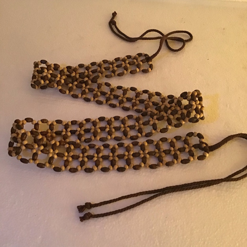 33” Women’s Hand-Made Wooden Bead Belt